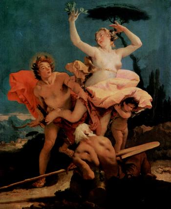 Giovanni Battista Tiepolo, Apollo und Daphne (1743–1744), Musée du Louvre, CC0