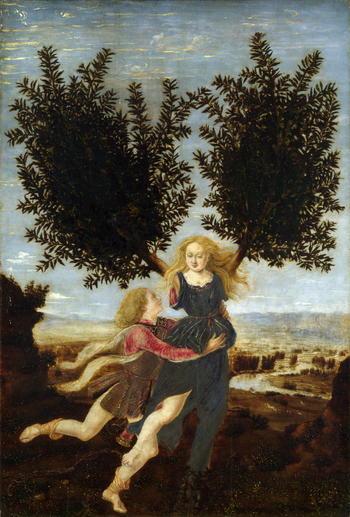 Piero und Antonio del Pollaiuolo, Apollo and Daphne (ca. 1470–1480), The National Gallery, CC0